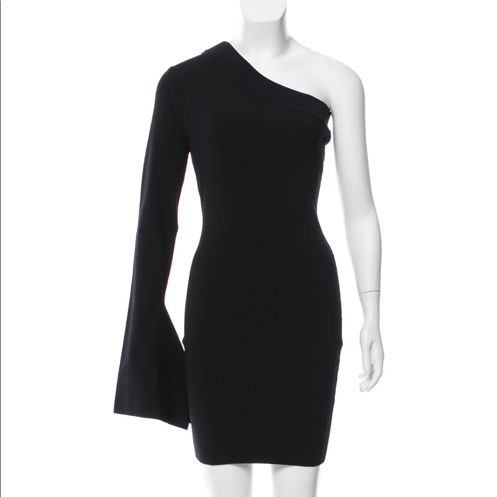 Pristine condition sexy one shoulder black mini